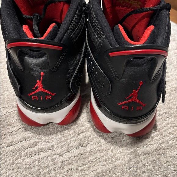 Air Jordan Black and Red Sneakers - Picture 2 of 6